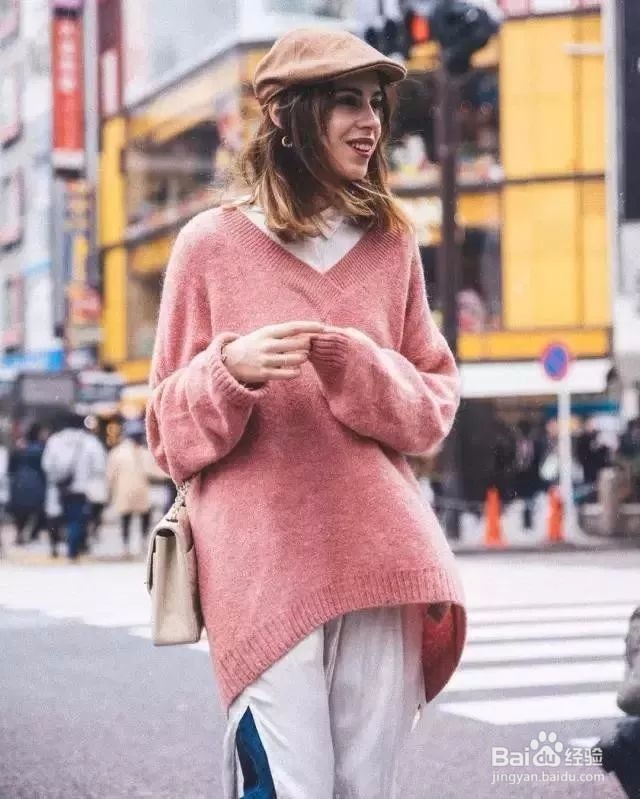 秋冬毛衣+半裙/裤子的搭配法
