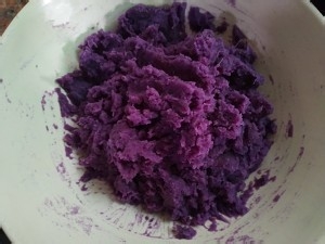 低脂奶香紫薯饼的做法