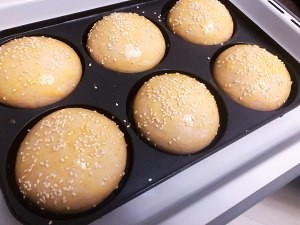营养美食制作高筋粉汉堡