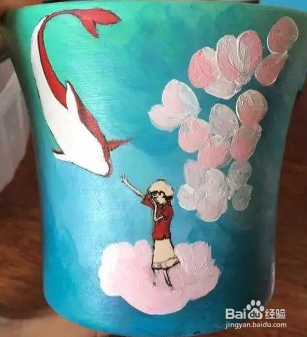 大鱼海棠水粉画教程