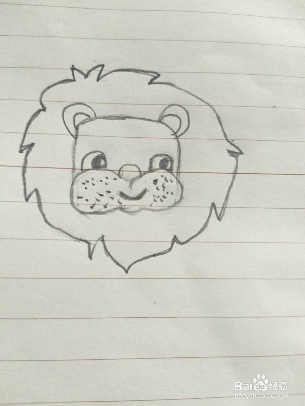 简笔画狮子怎么画呢