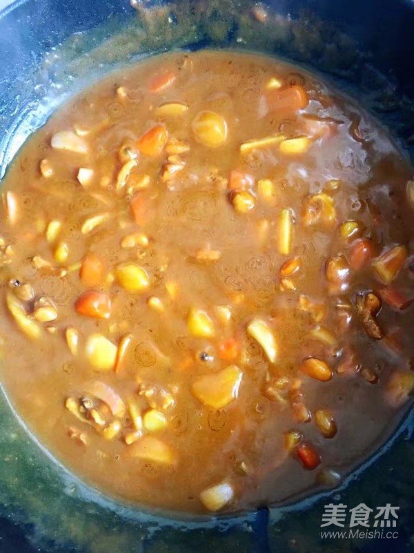 咖喱鸡块饭的做法