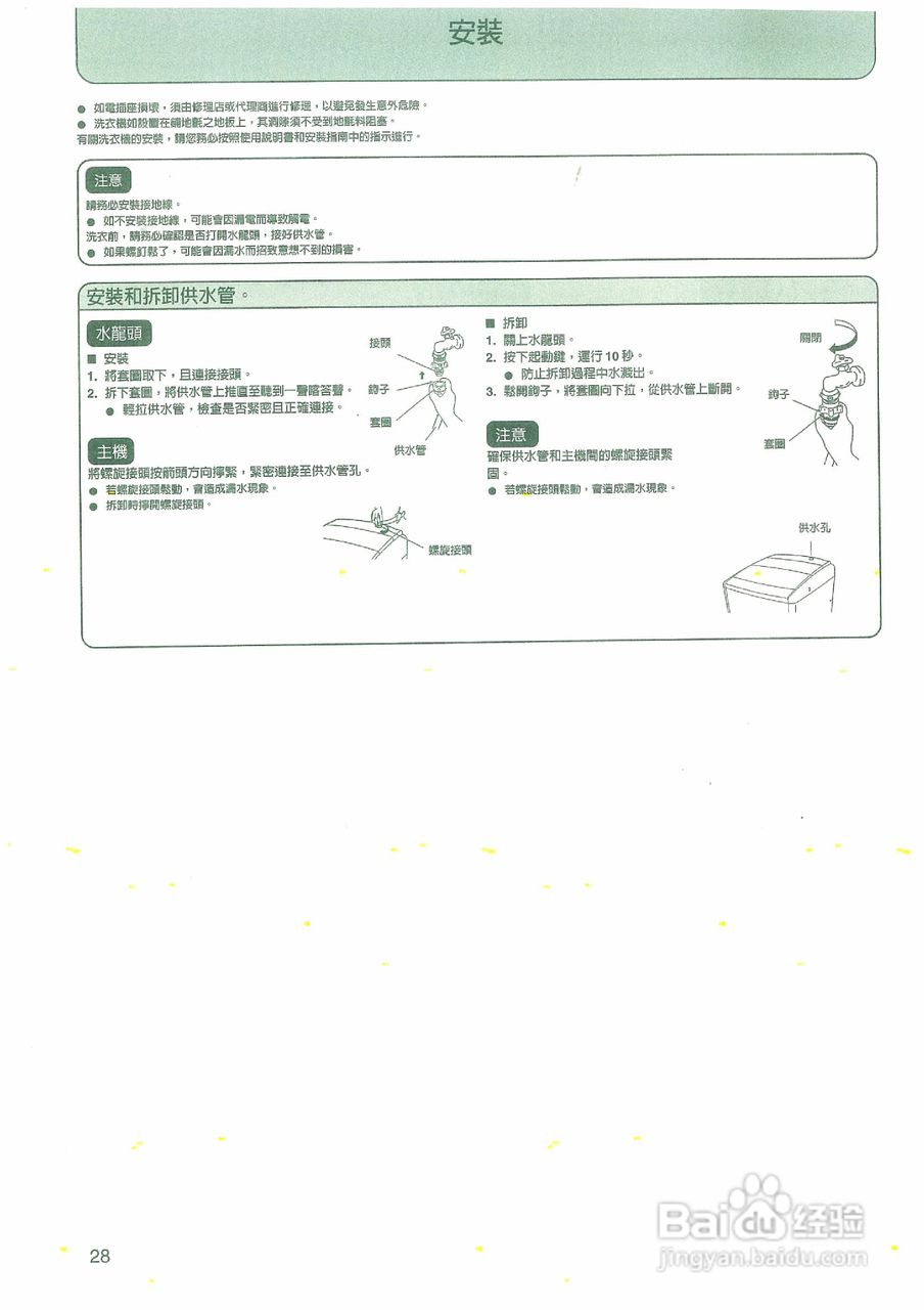 日立SF-143HJ洗衣机使用说明书:[3]