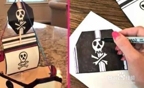 儿童简单用牛奶盒制作小船的教程