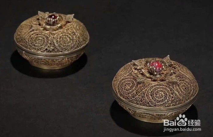 银器中的鎏金花丝盖盒如何欣赏