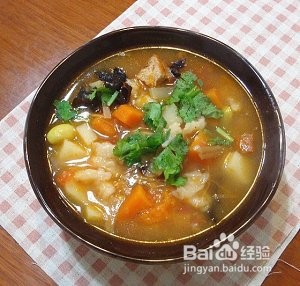 西红柿南瓜疙瘩汤