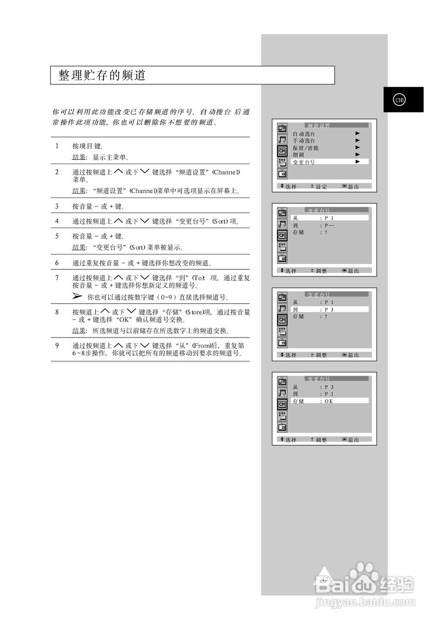 三星CS-34Z7HR彩色电视机使用说明书:[2]