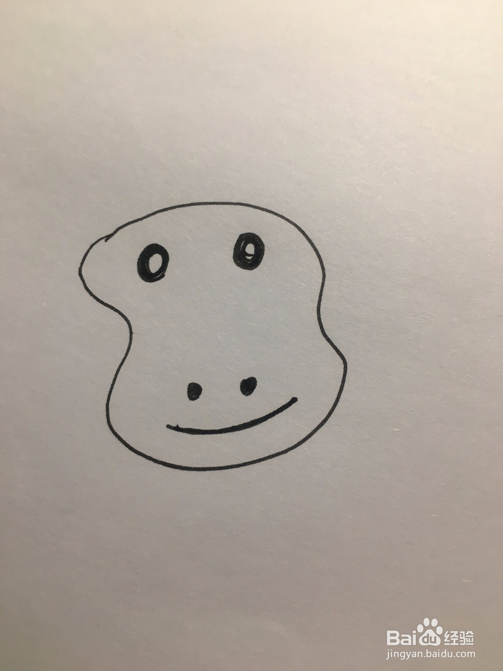 画一只猩猩 简笔画 涂鸦画 儿童美术