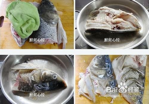 家常菜;鱼头肥肉泡大饼做法图解