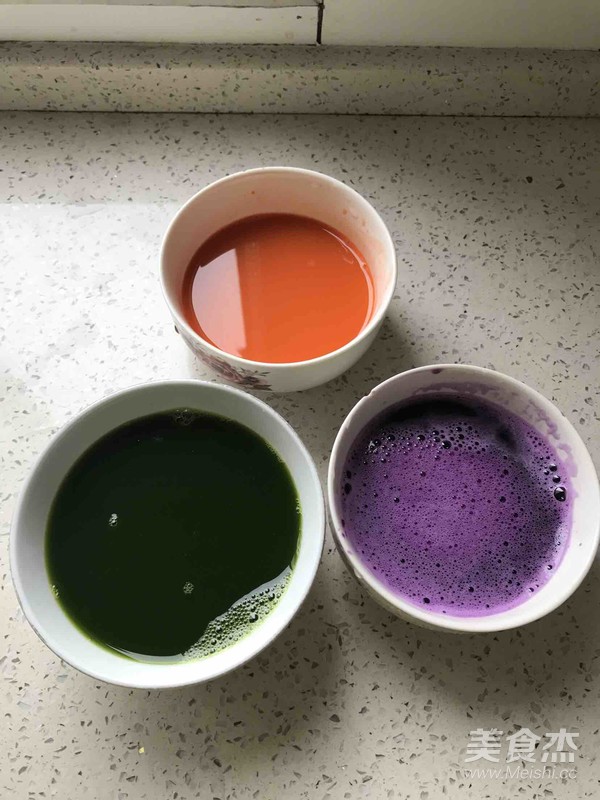 彩色开花馒头