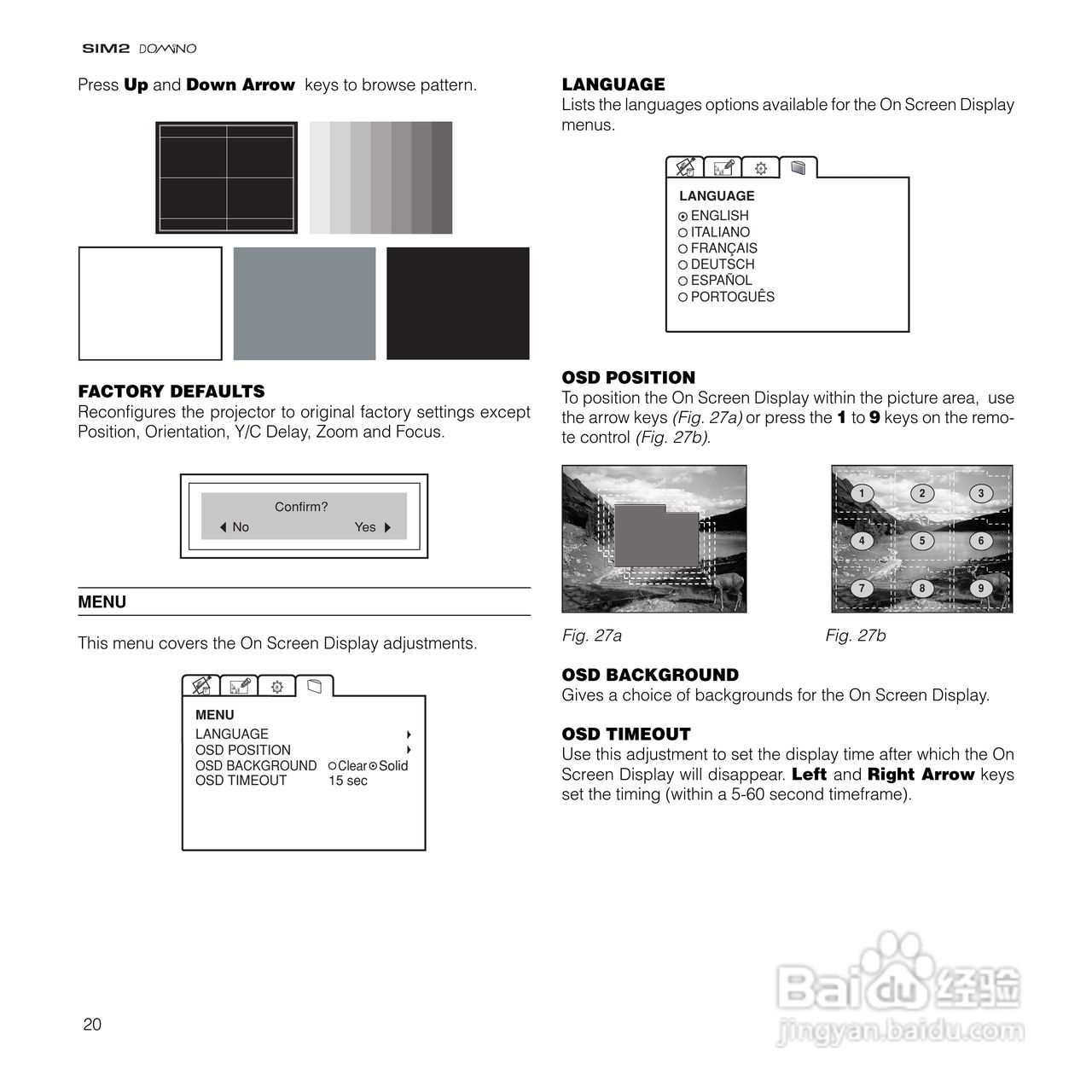 SIM2 DOMINO 18投影机说明书:[3]
