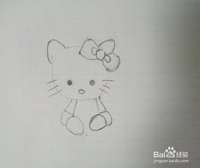 KT猫的简笔画