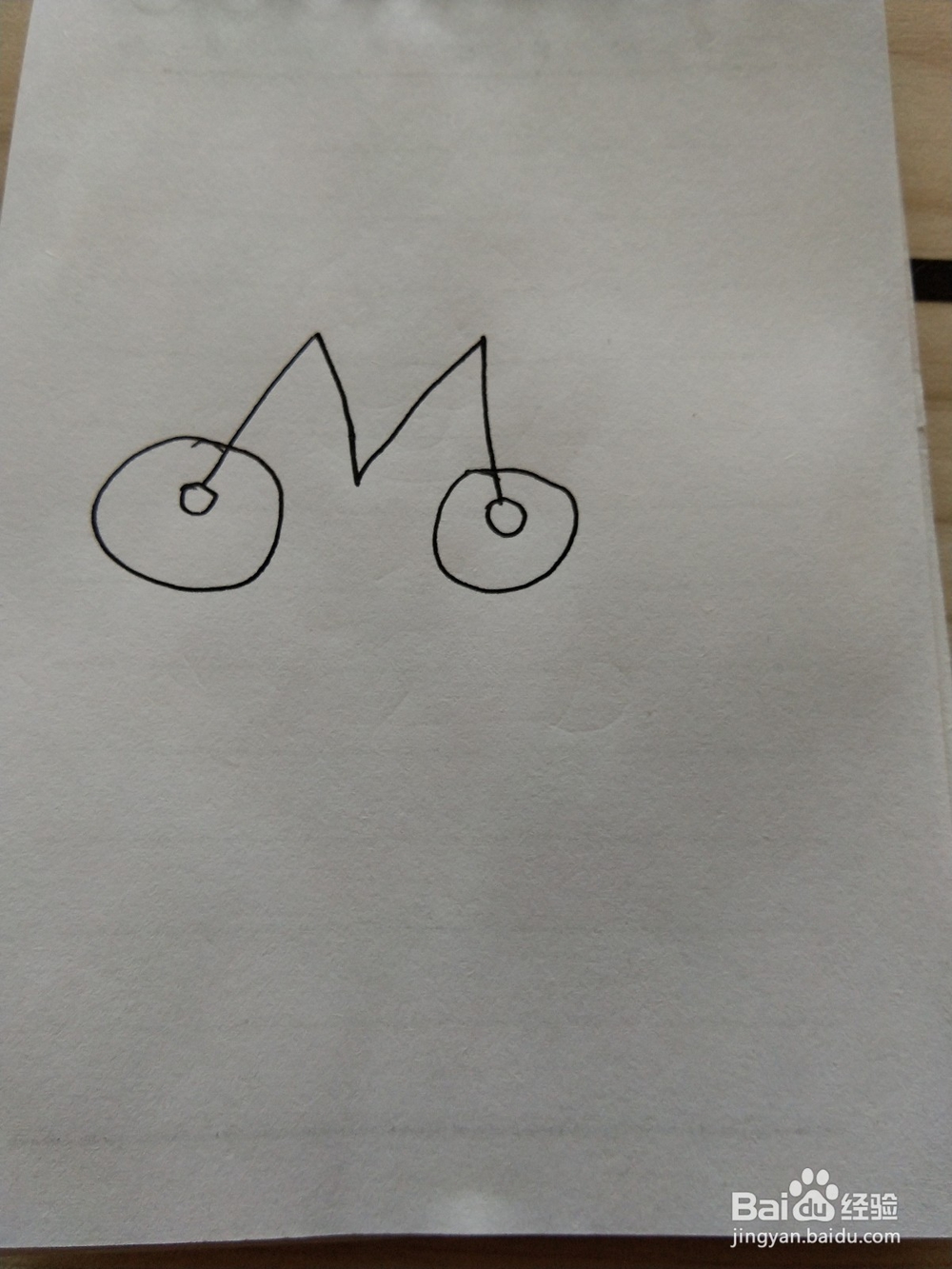 自行车的简笔画这样画