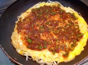 家庭版自制挂面煎饼