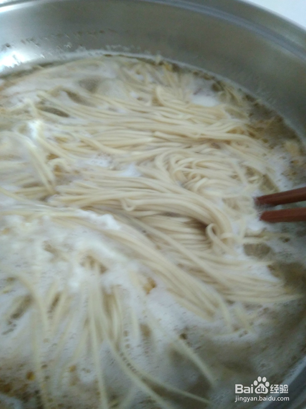 早餐羊骨汤煮挂面技巧