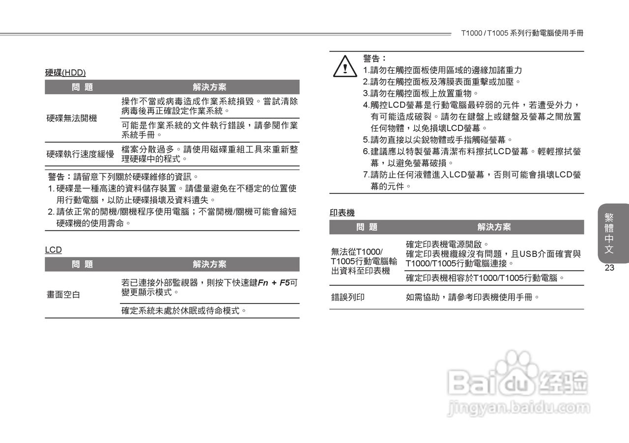 技嘉T1005笔记本电脑使用说明书:[4]