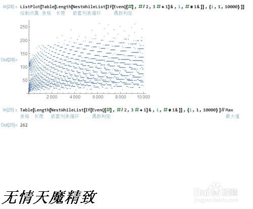 Mathematica应用——“3n+1”问题的可视化操作