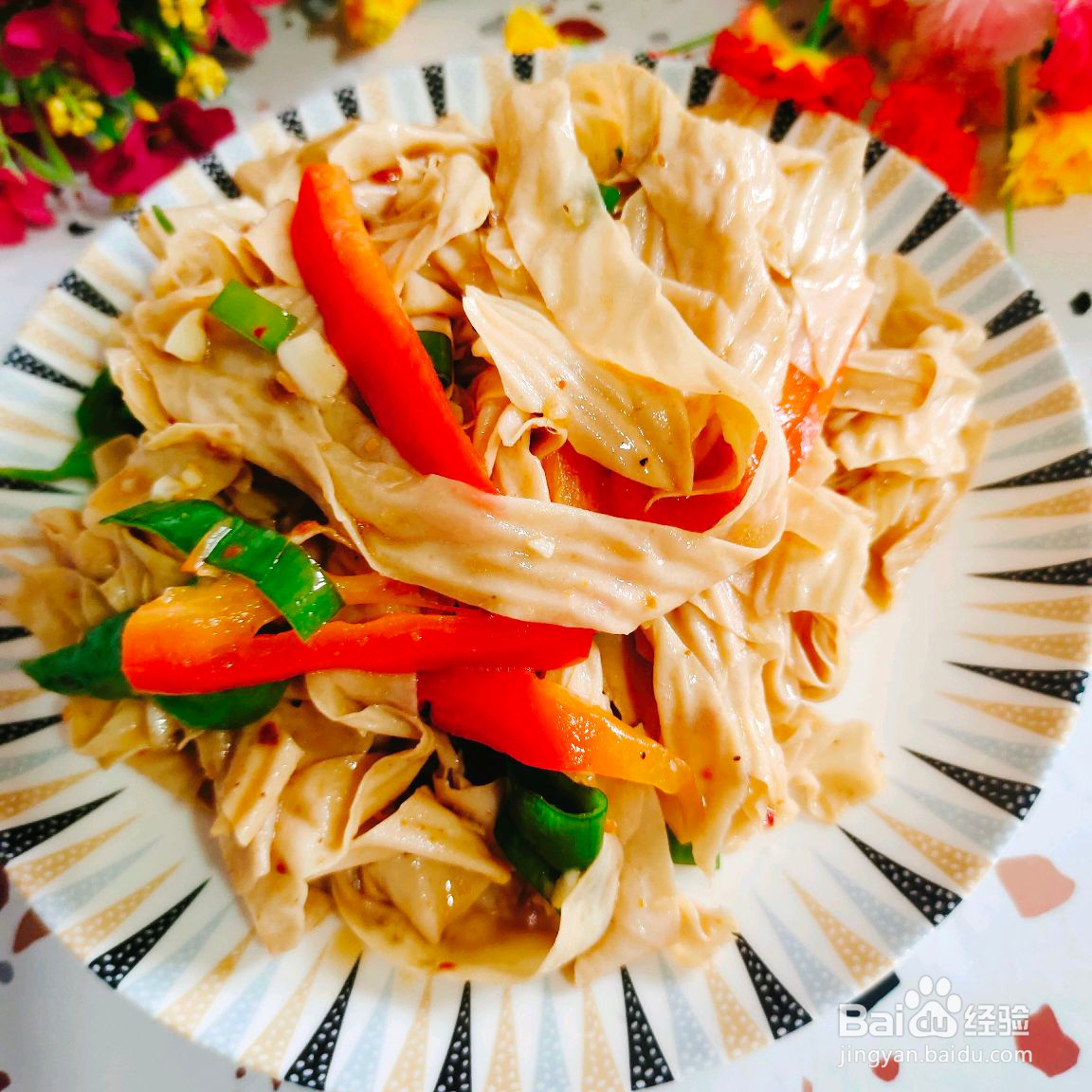凉拌豆皮的做法