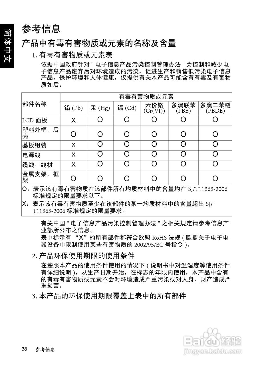 明基SQ4231液晶彩电使用说明书:[5]