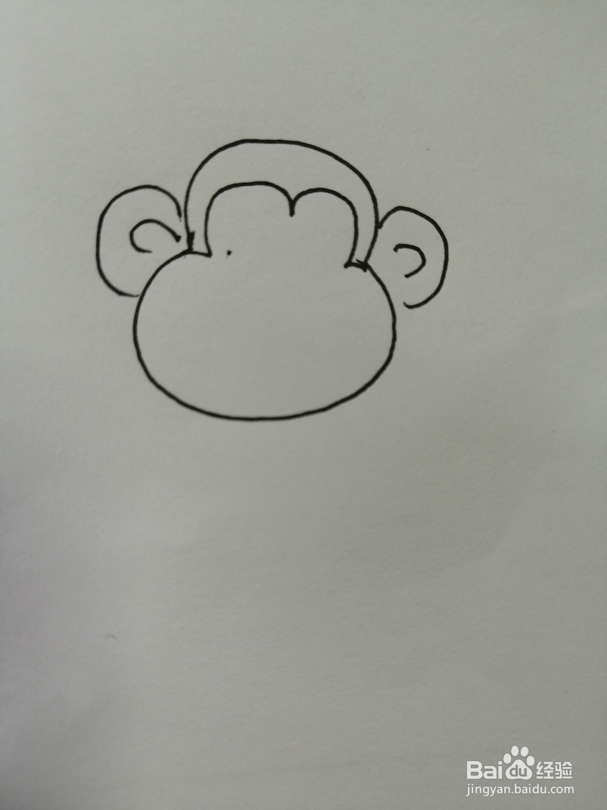 伤心的小猴子怎么画
