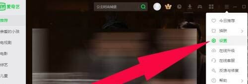 爱奇艺如何重置设置项?