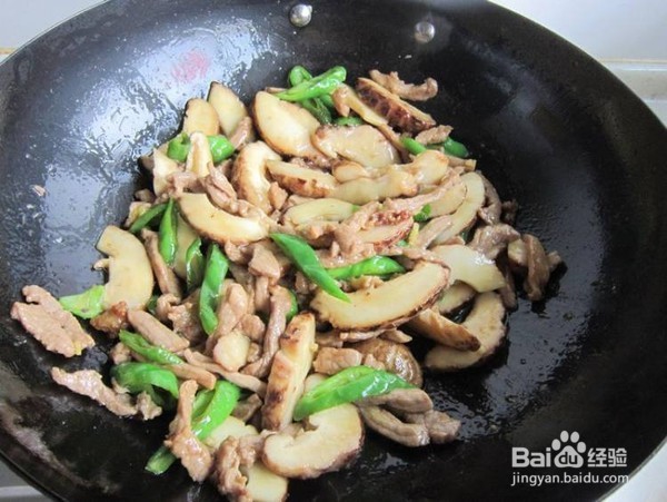 家常菜之花菇炒肉