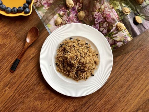 自制肉松—芝麻紫菜