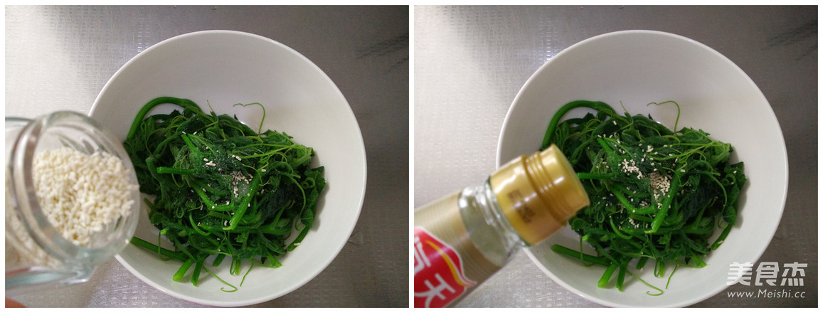 凉拌南瓜尖的做法