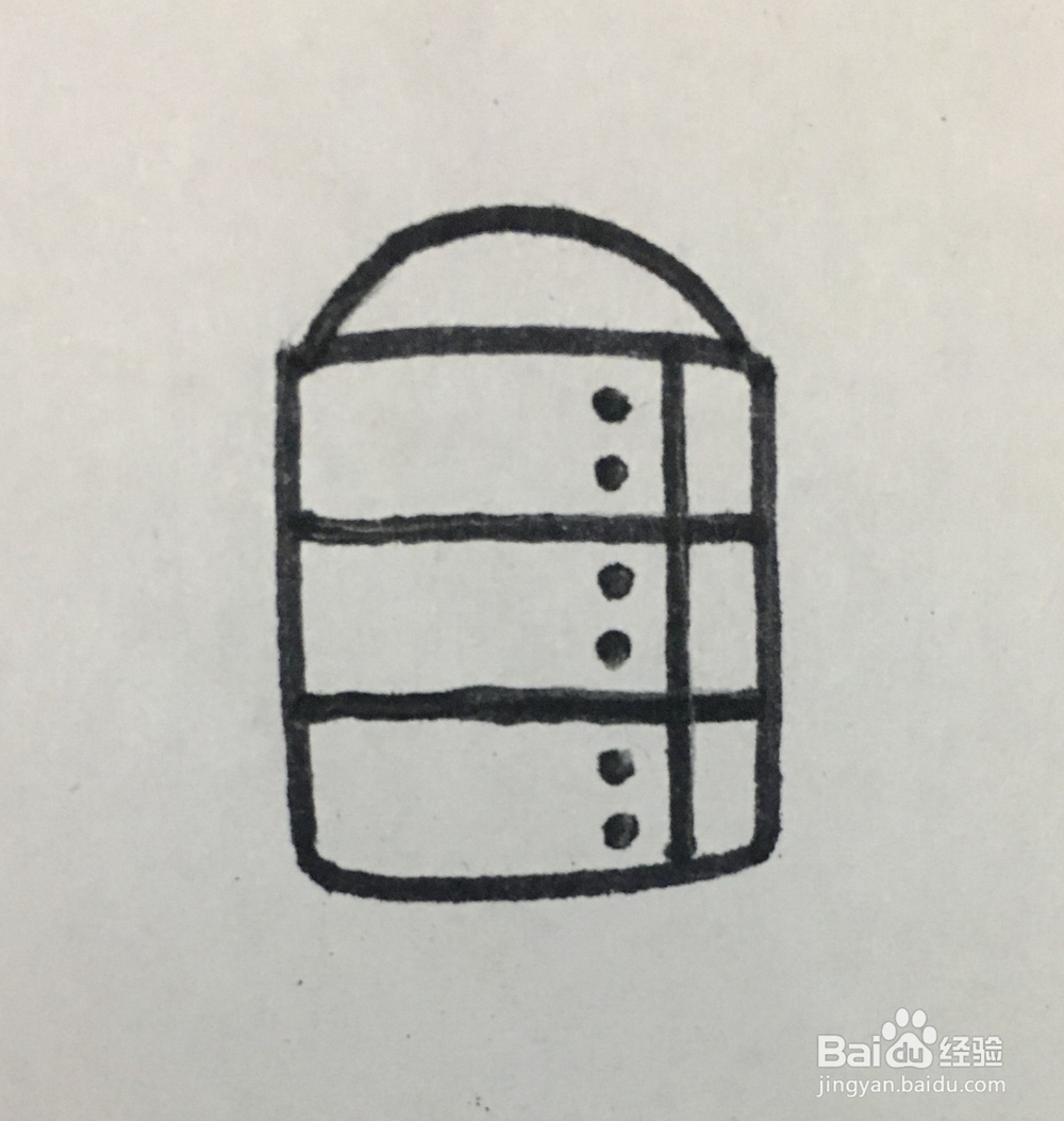 生活用品简笔画——蒸笼