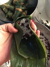 红豆蜜枣小脚粽