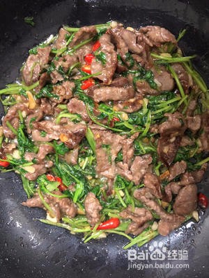 香菜炒牛肉