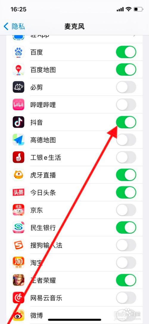苹果11pro手机设置关闭抖音访问麦克风