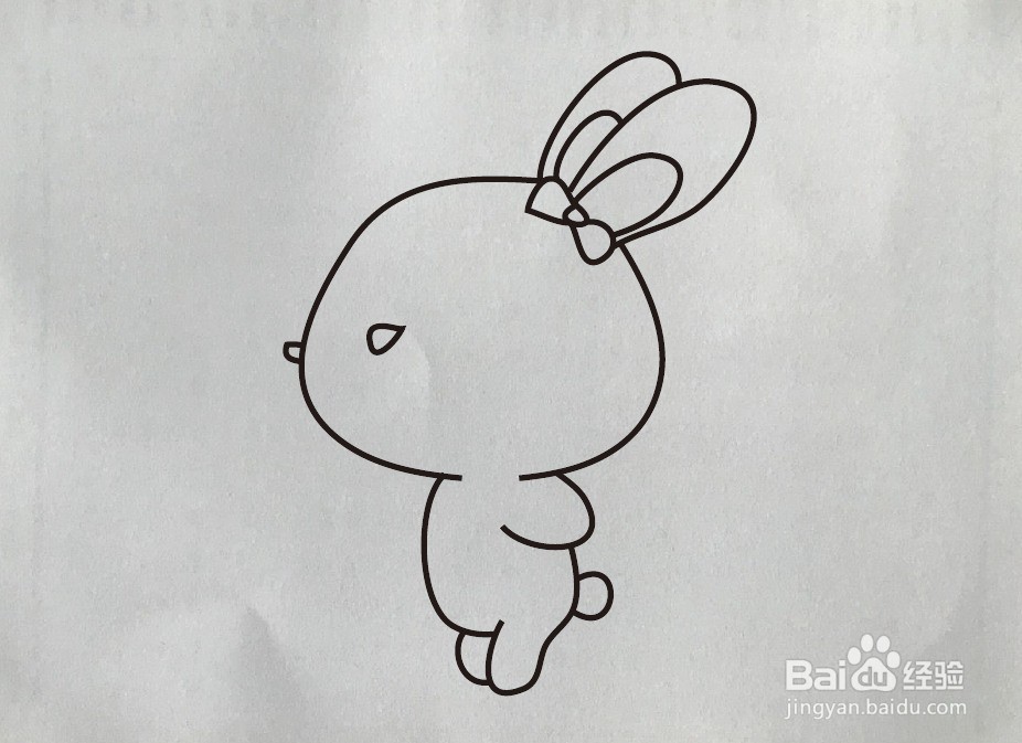 怎样画小白兔简笔画