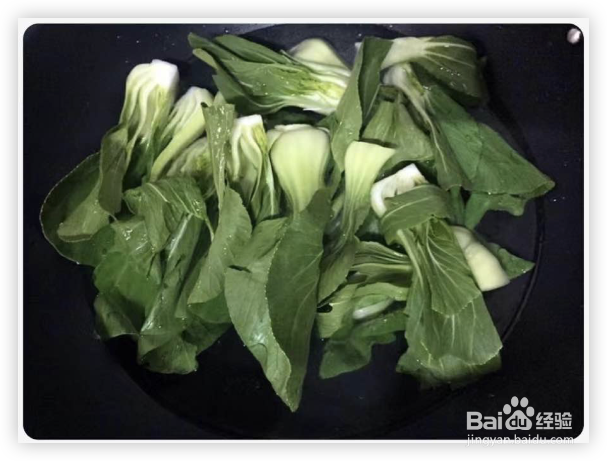 时令蔬菜-香菇油菜家常做法