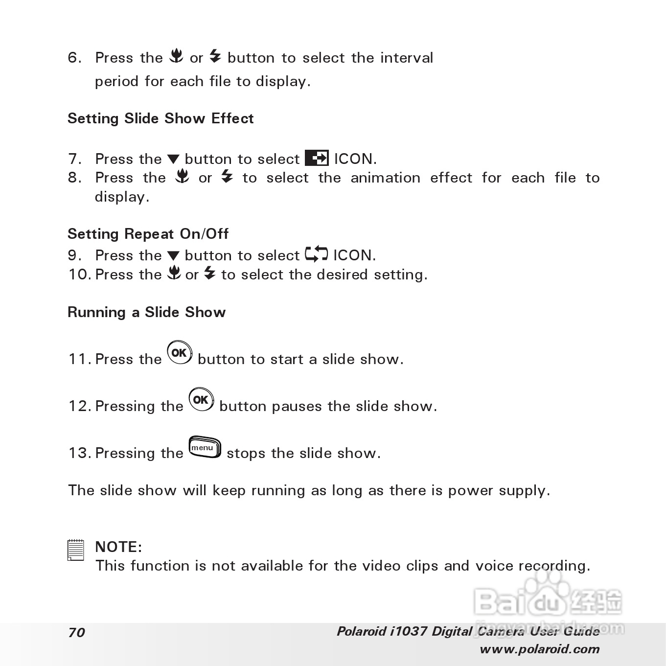 宝丽来Polaroid i1037数码相机使用说明书:[7]