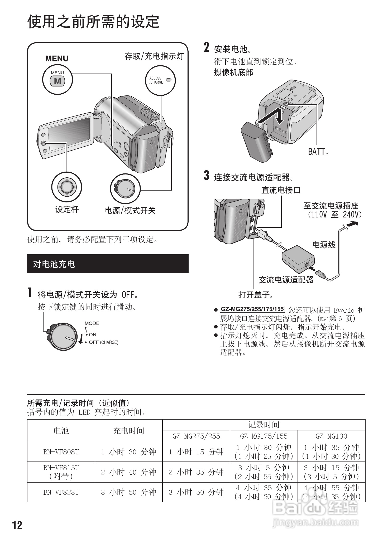JVC GZ-MG175AC数码摄像机说明书:[2]