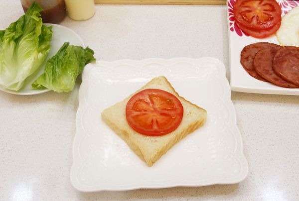 快手早餐 火腿三文治
