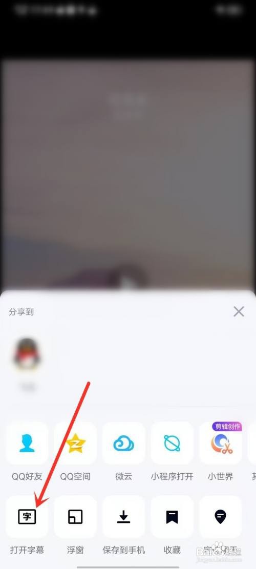 qq播放如何设置显示字幕