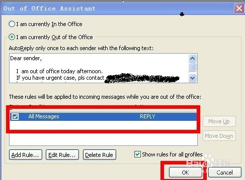 怎么样自动回复每个发件人的每一封邮件