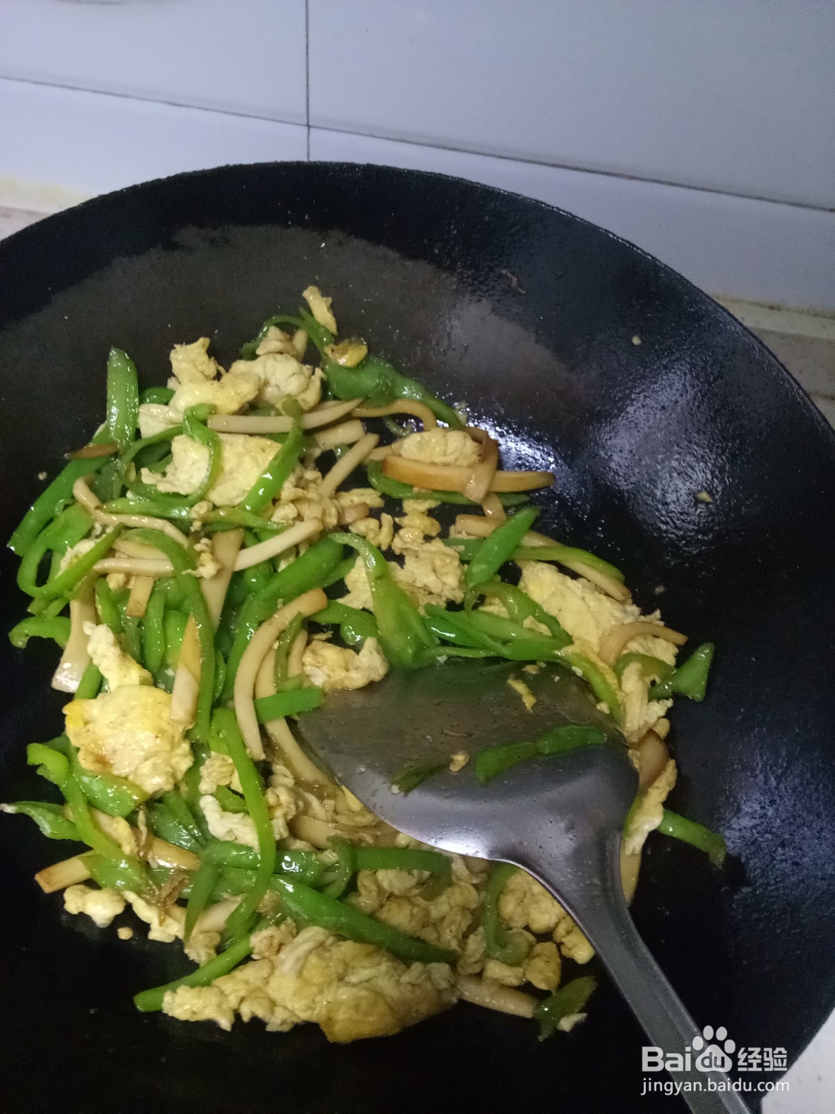 青椒杏鲍菇炒鸡蛋