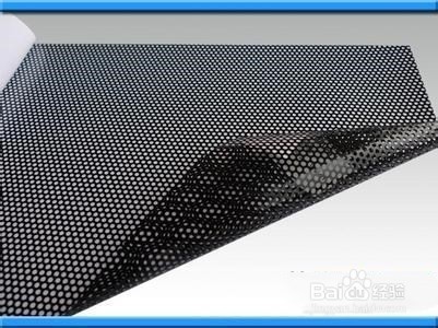 单孔透怎么贴玻璃