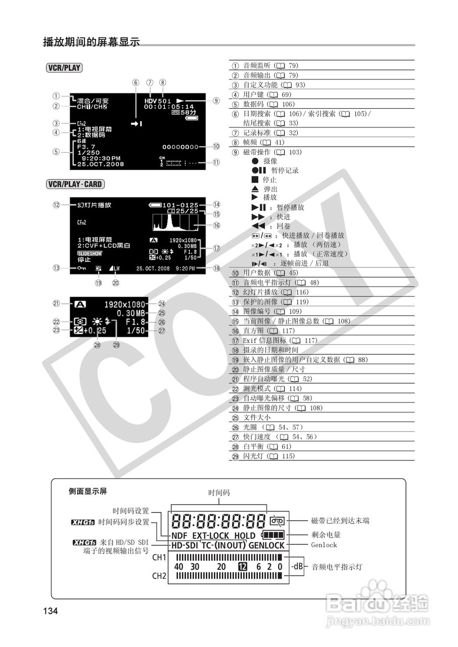 佳能XH A1S数码摄像机使用说明书:[14]