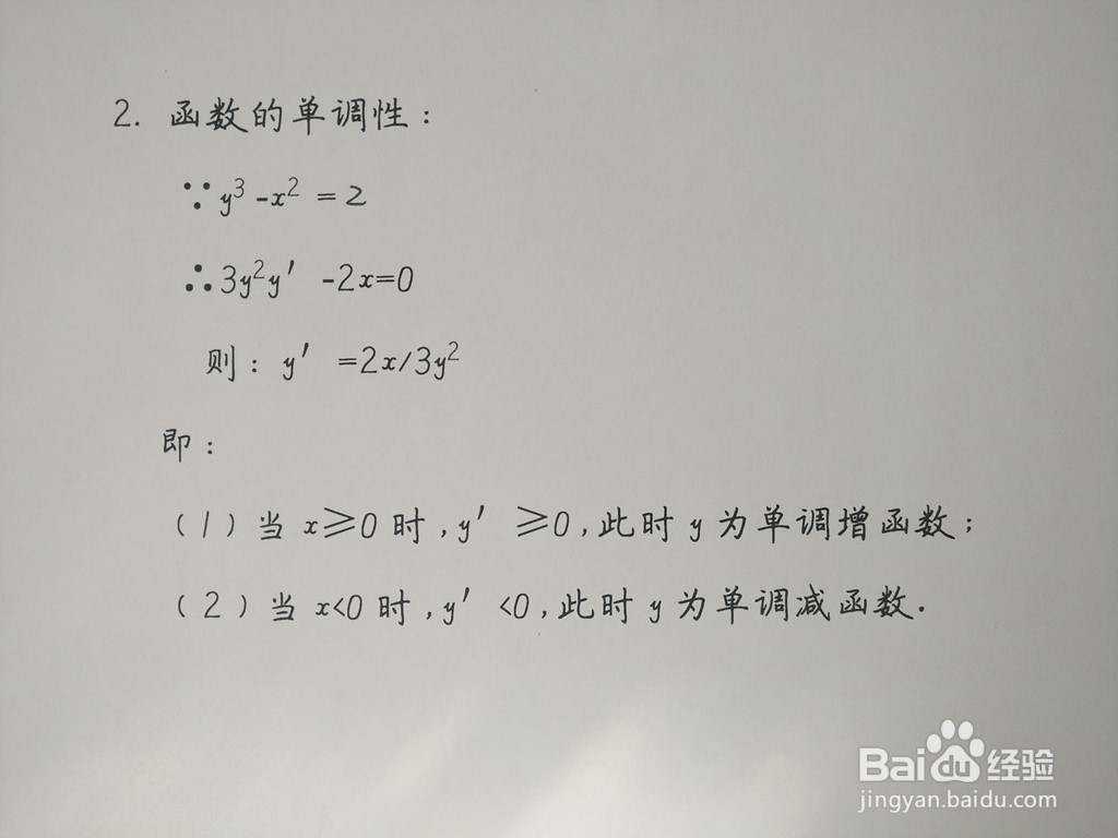 隐函数y^3-x^2=2的图像