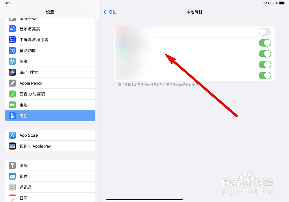 iPad Pro本地网络在哪查看