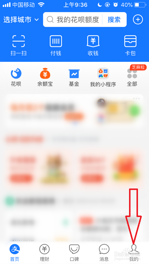 如何查看自己有多少花呗金