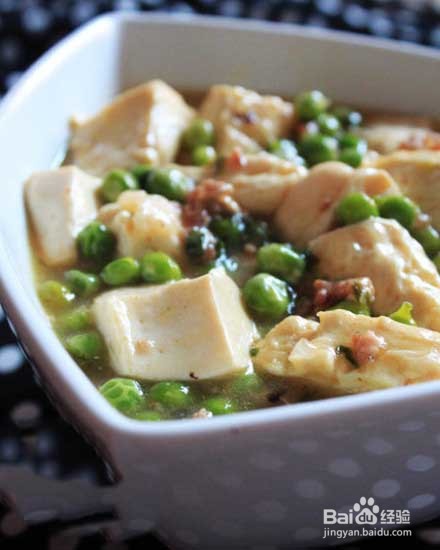 豌豆溜豆腐做法
