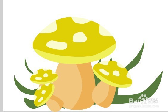 flash绘制卡通蘑菇的方法