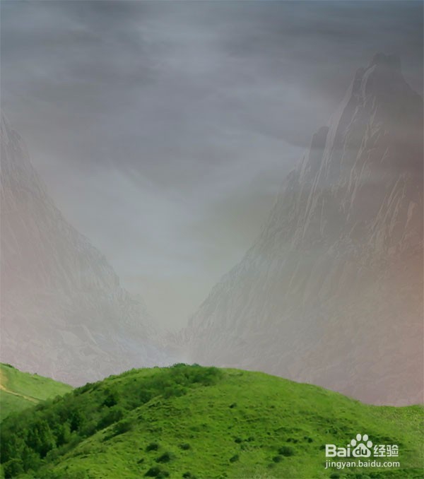 使用Photoshop制作中世纪恐怖城堡图