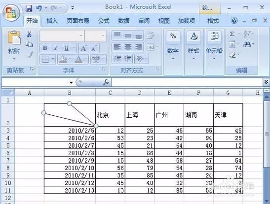 如何在Excel中画斜线 在Excel中画双斜线的方法