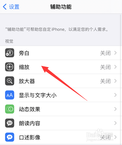苹果手机缩放怎么操作